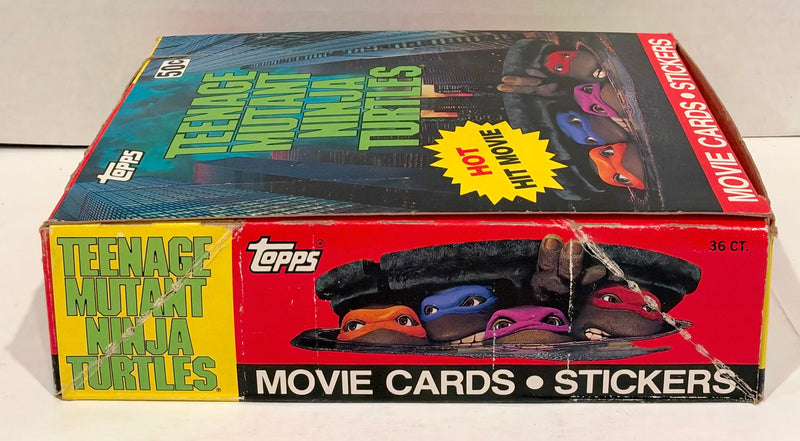 1990 Teenage Mutant Ninja Turtles Movie Series 1 Vintage Card Box 36 Packs Topps - TvMovieCards.com