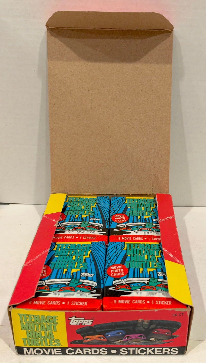 1990 Teenage Mutant Ninja Turtles Movie Series 1 Vintage Card Box 36 Packs Topps - TvMovieCards.com