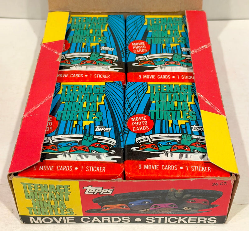 1990 Teenage Mutant Ninja Turtles Movie Series 1 Vintage Card Box 36 Packs Topps - TvMovieCards.com