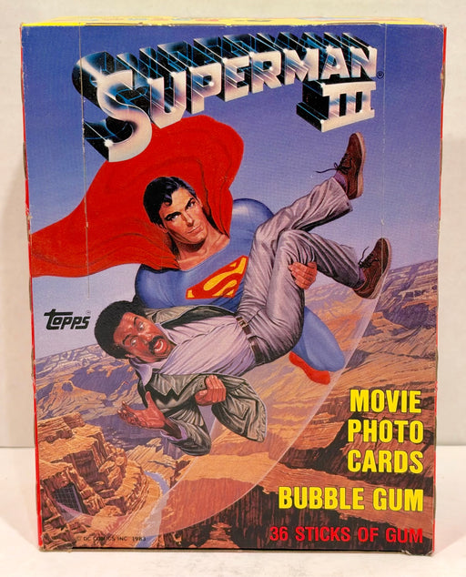 1983 Superman III Movie Vintage Trading Card Wax Box Full 36 Packs Topps - TvMovieCards.com