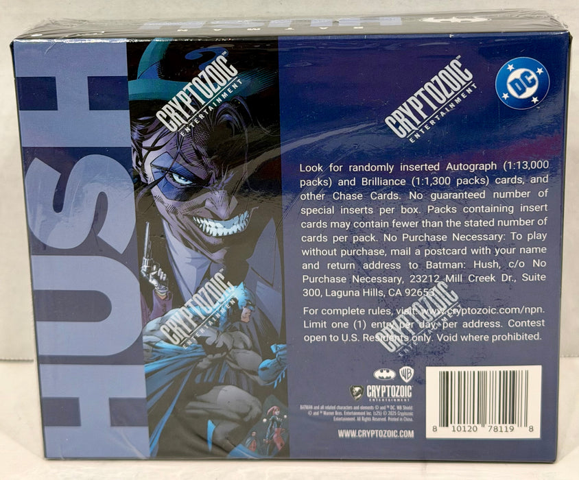 2024 Cryptozoic Batman: Hush Essentials Trading Cards Hobby Box - Factory Sealed