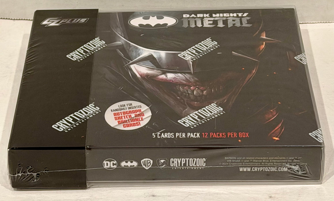 2024 Cryptozoic Dark Nights Metal Trading Cards Hobby Box - Factory Sealed