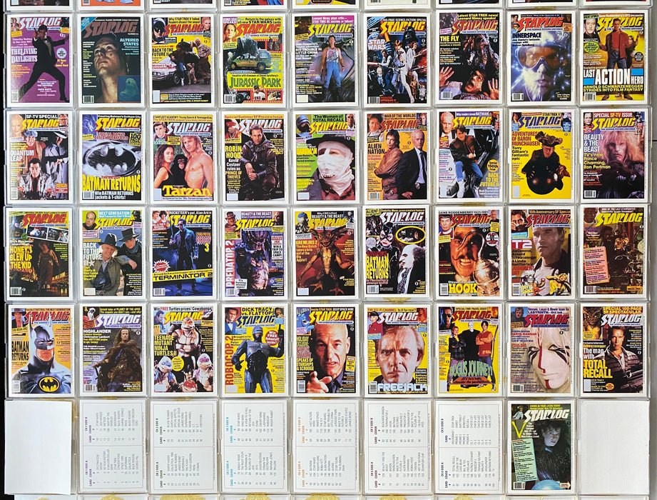 1993 Starlog Magazine Covers Complete Trading Card Set of 106 Cards   - TvMovieCards.com