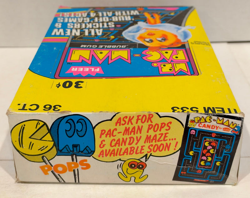 1981 Midway Ms Pac-Man Trading Card / Sticker Wax Box 36 Sealed Packs Fleer - TvMovieCards.com