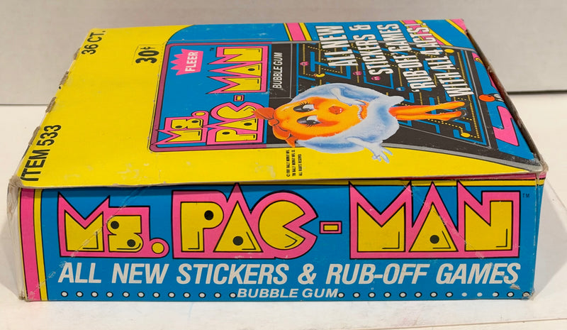 1981 Midway Ms Pac-Man Trading Card / Sticker Wax Box 36 Sealed Packs Fleer - TvMovieCards.com