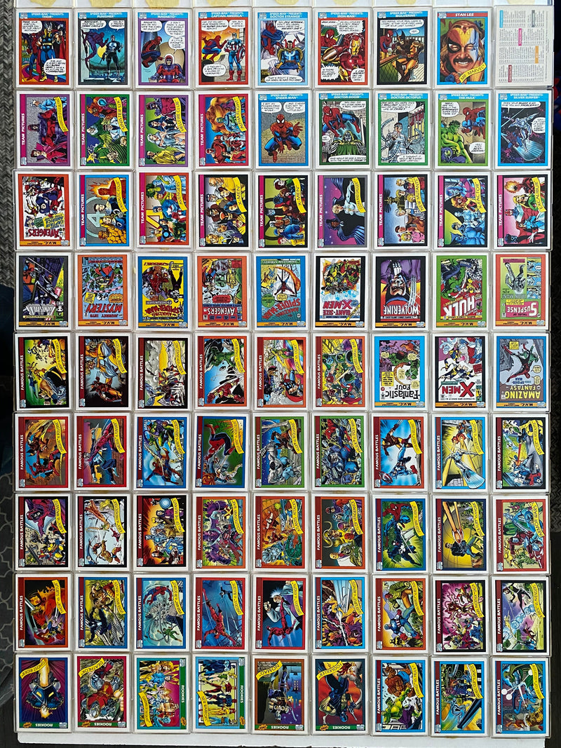 Marvel Universe Series 1 One Base Trading Card Set 162 Cards Impel 1990   - TvMovieCards.com