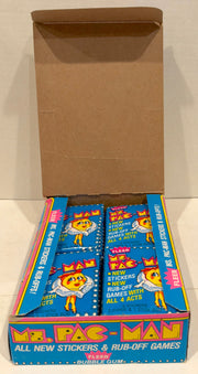 1981 Midway Ms Pac-Man Trading Card / Sticker Wax Box 36 Sealed Packs Fleer - TvMovieCards.com