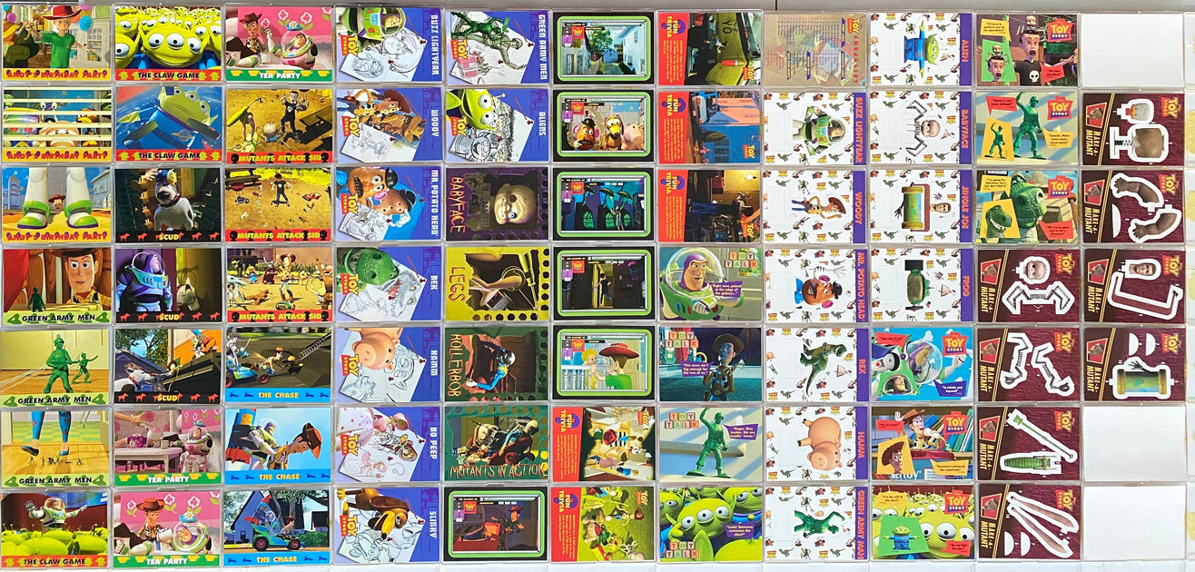 1996 Toy Story Series 2 Base Trading Card Set of 74 Cards Skybox