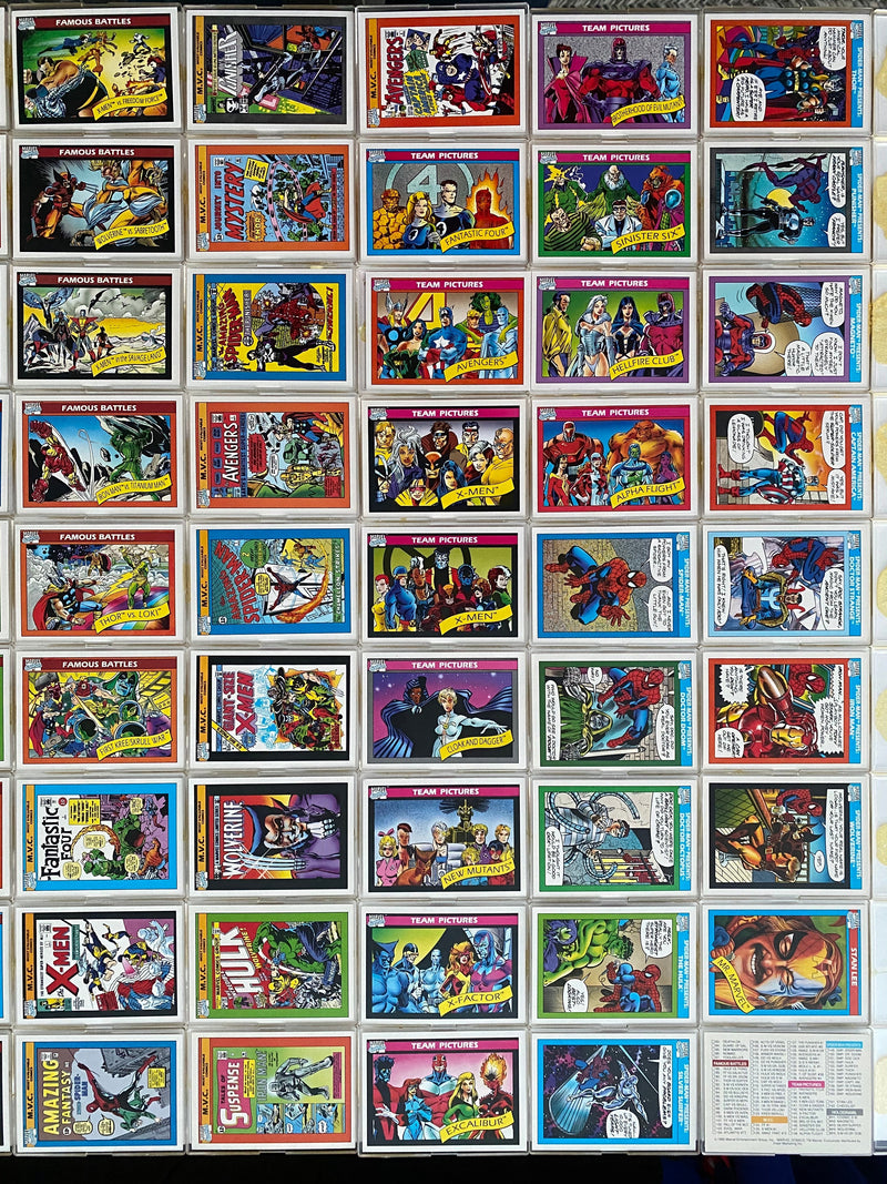 Marvel Universe Series 1 One Base Trading Card Set 162 Cards Impel 1990   - TvMovieCards.com