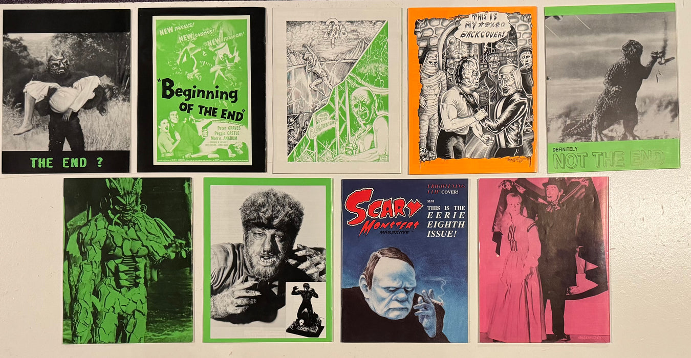 Scary Monster Horror Magazine Collection Lot of 9 Issues #1 2 3 4 5 6 7 8 9 - TvMovieCards.com