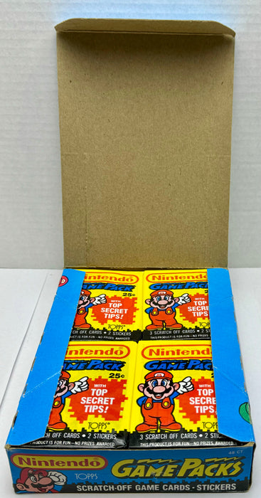 Nintendo Game Packs Vintage Card Box 48 Packs Topps 1989 X-out Bright Colors   - TvMovieCards.com