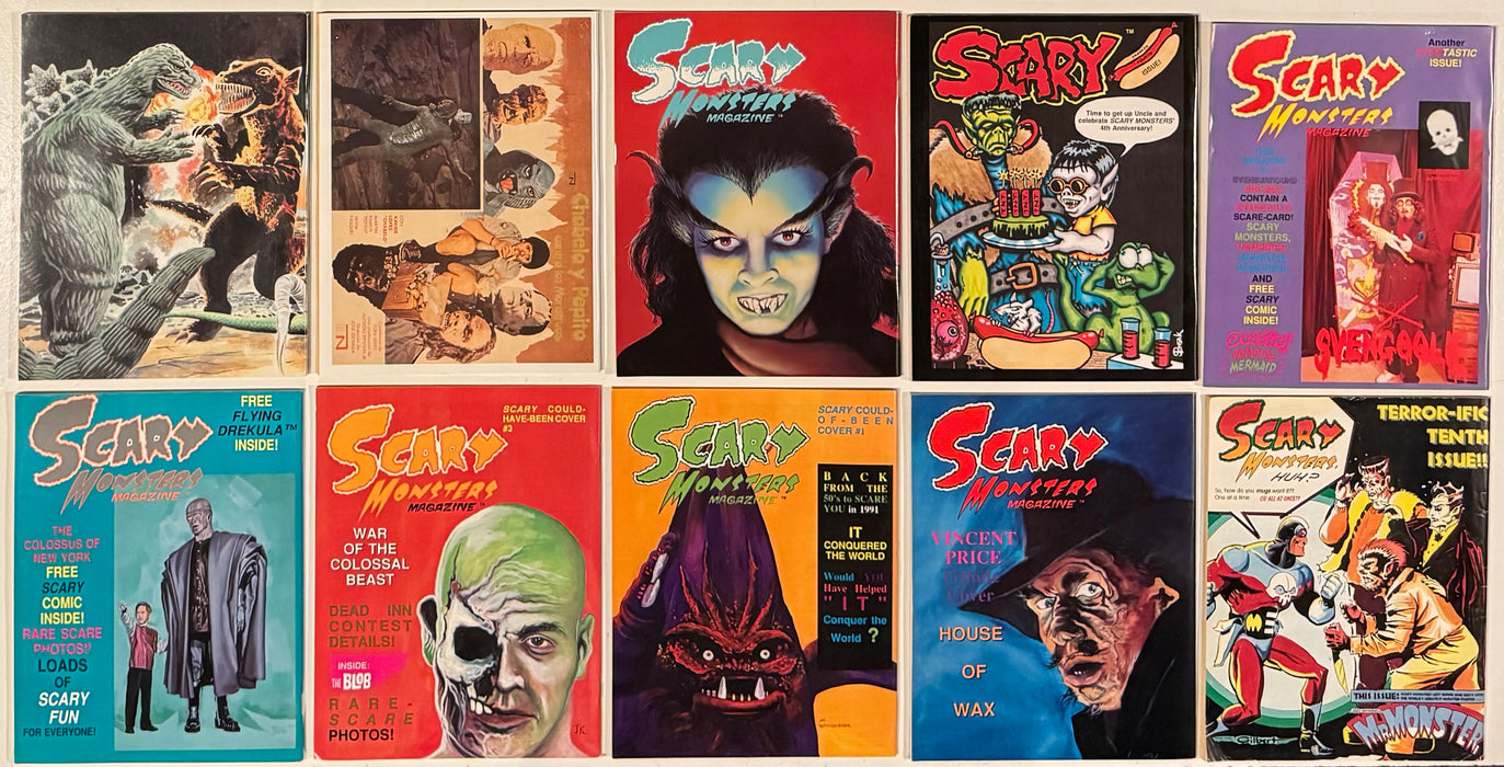 Scary Monster Horror Magazine Collection Lot of 10 Issues #10 - #19 - TvMovieCards.com