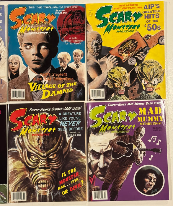 Scary Monster Horror Magazine Collection Lot of 10 Issues #30 - #39 - TvMovieCards.com