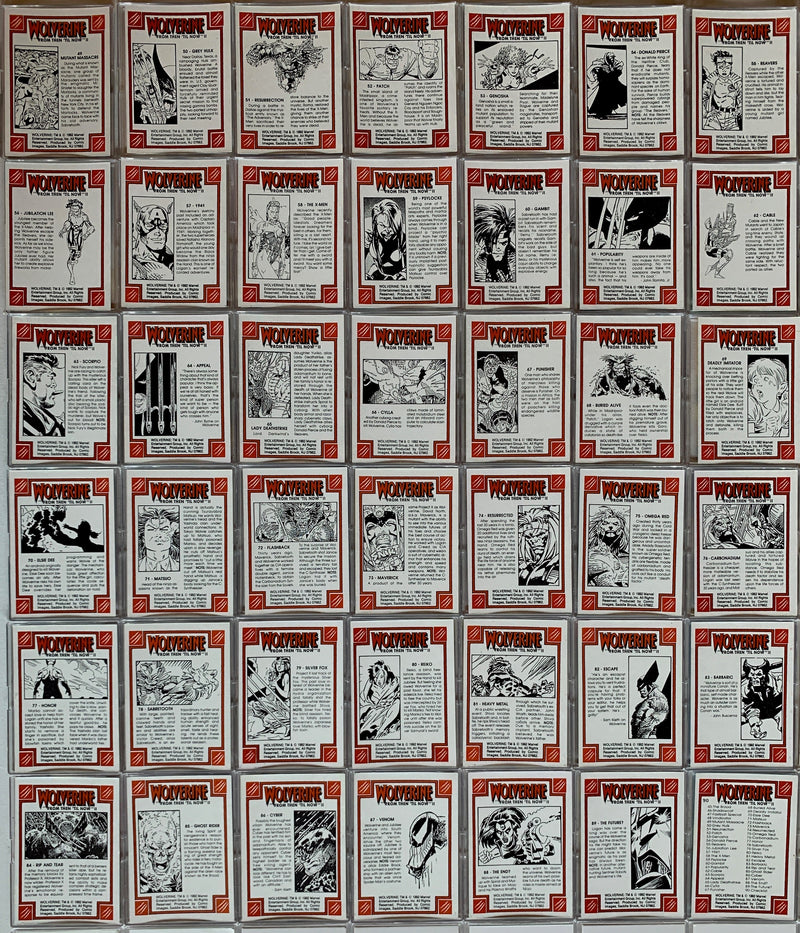 Wolverine II From Then 'Til Now Base Card Set 90 Cards Comic Images 1992   - TvMovieCards.com