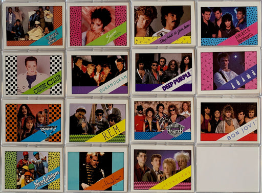 Rock Stars Rock n' Roll Bands 1985 Wonder Bread Vintage Card Set 15 Cards   - TvMovieCards.com