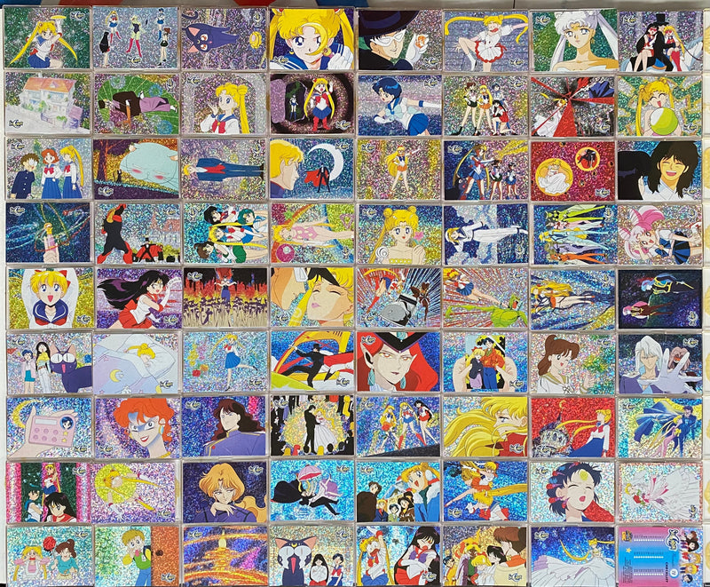 1997 Sailor Moon Prismatic Complete Trading Card Set of 72 Cards Dart   - TvMovieCards.com