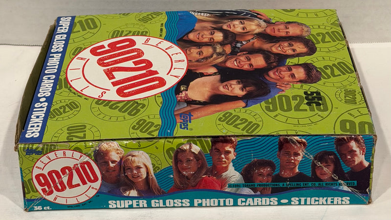Beverly Hills 90210 TV Show Vintage Card Box 36 Packs Topps 1991 Luke Perry - TvMovieCards.com