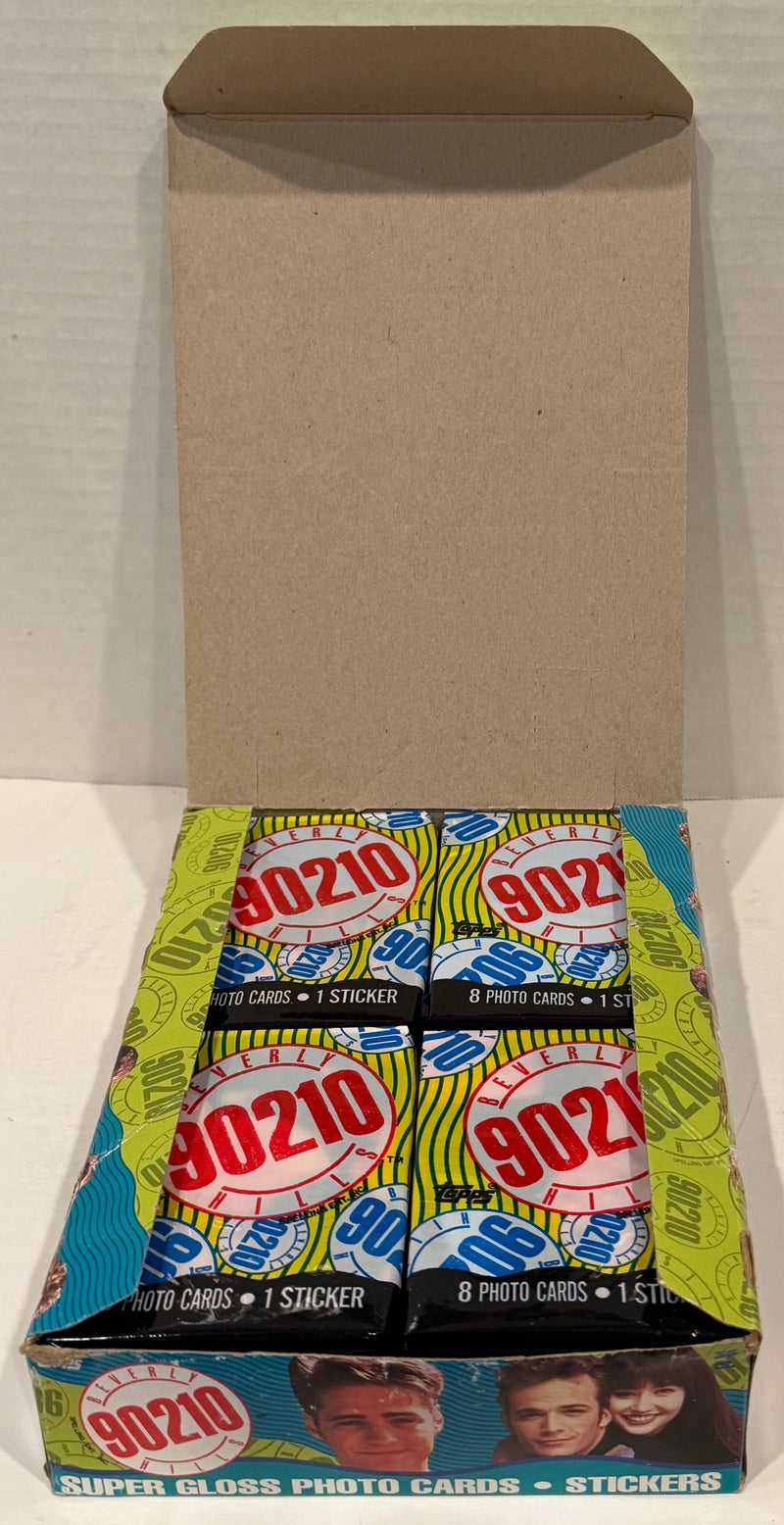 Beverly Hills 90210 TV Show Vintage Card Box 36 Packs Topps 1991 Luke Perry - TvMovieCards.com