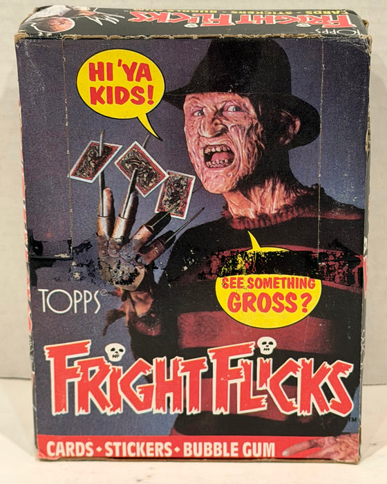 1988 Fright Flicks Vintage FULL 36 Pack Trading Card Wax Box Topps