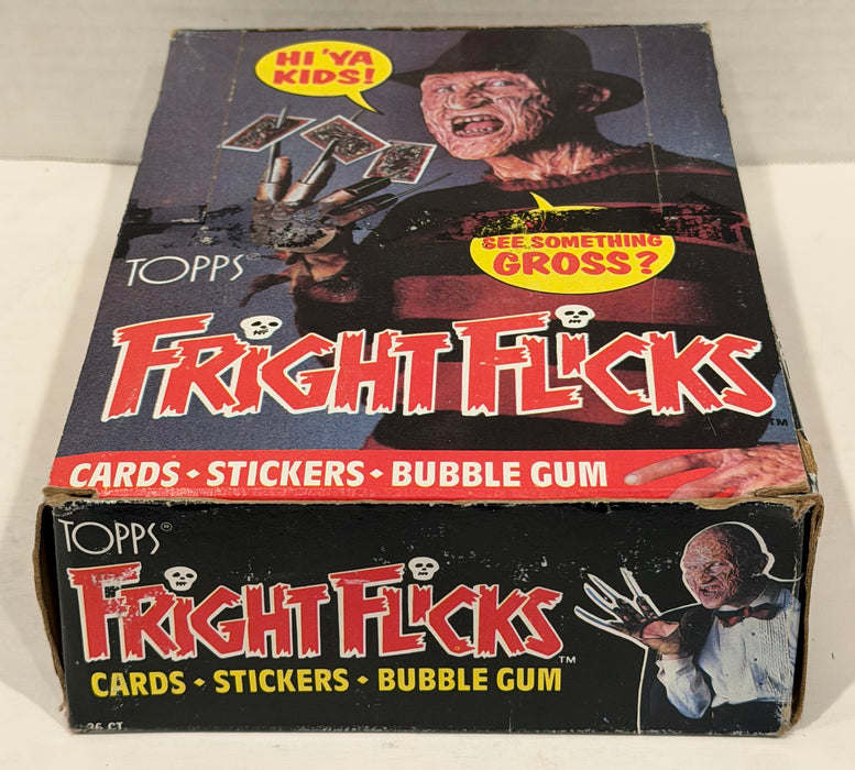 1988 Fright Flicks Vintage FULL 36 Pack Trading Card Wax Box Topps