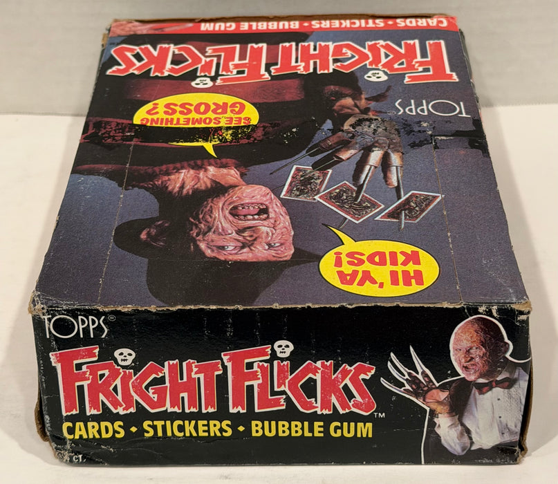 1988 Fright Flicks Vintage FULL 36 Pack Trading Card Wax Box Topps