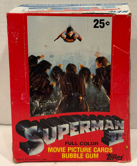 1981 Topps Superman II Movie Series II Vintage Trading Card Box Full 36 Packs