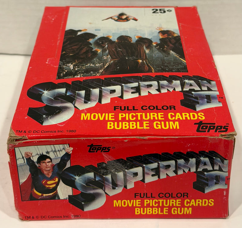 1981 Topps Superman II Movie Series II Vintage Trading Card Box Full 36 Packs - TvMovieCards.com