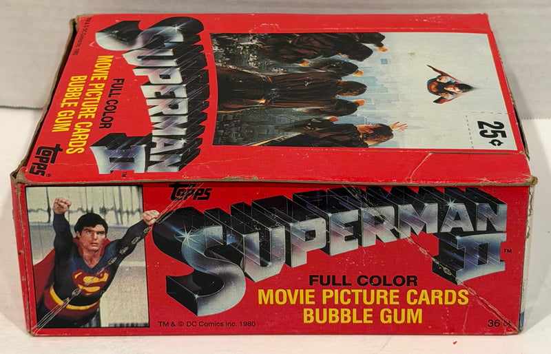 1981 Topps Superman II Movie Series II Vintage Trading Card Box Full 36 Packs - TvMovieCards.com