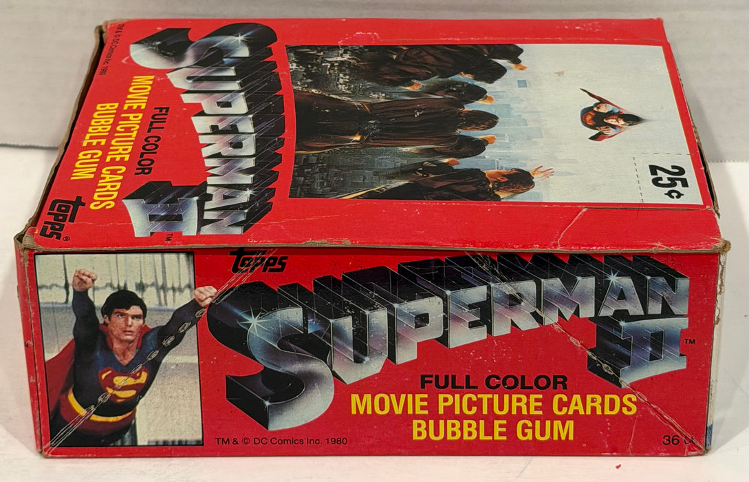 1981 Topps Superman II Movie Series II Vintage Trading Card Box Full 36 Packs