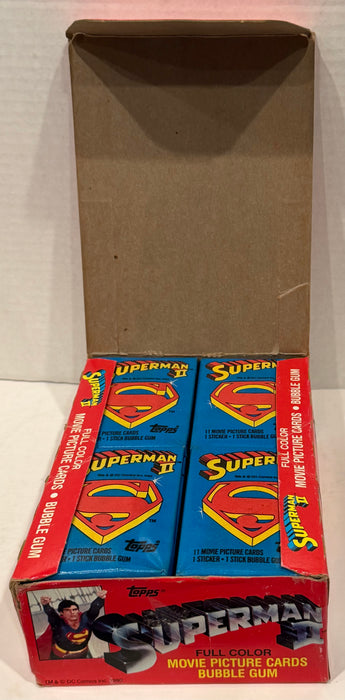 1981 Topps Superman II Movie Series II Vintage Trading Card Box Full 36 Packs