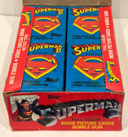 1981 Topps Superman II Movie Series II Vintage Trading Card Box Full 36 Packs - TvMovieCards.com