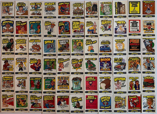 Stick-It-To'Em Stick It To Em Insult Vintage 66 Sticker Card Set Fleer 1976   - TvMovieCards.com