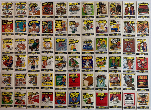 Stick-It-To'Em Stick It To Em Insult Vintage 66 Sticker Card Set Fleer 1976   - TvMovieCards.com