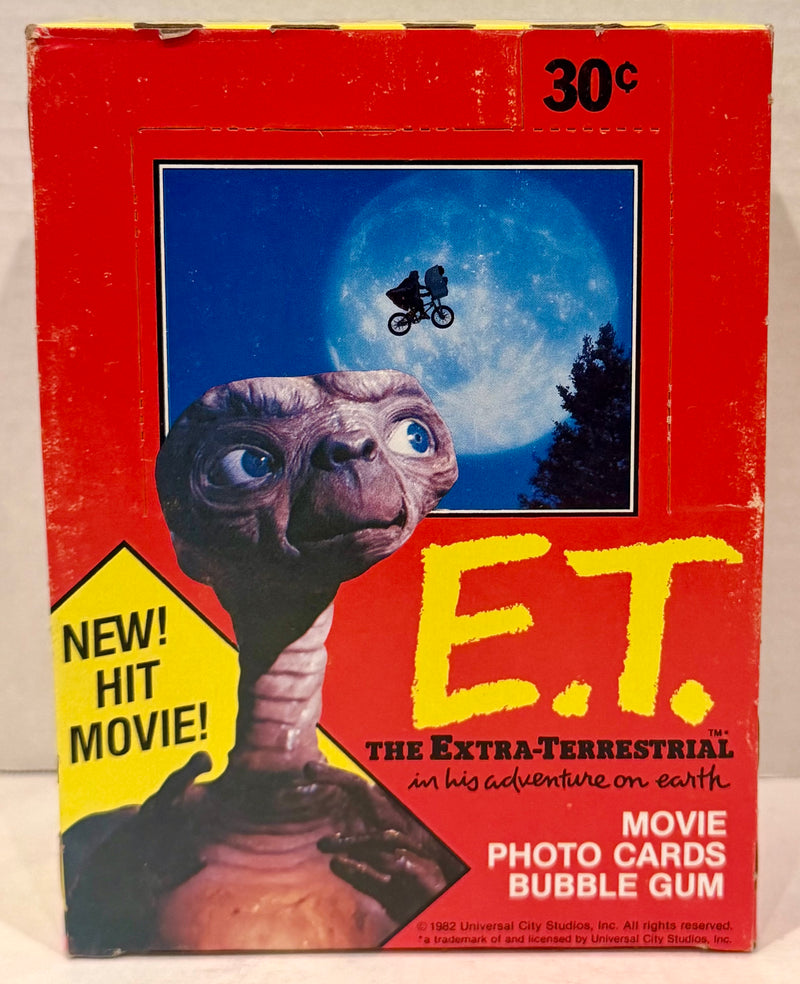 1982 Topps ET E.T. The Extra-Terrestrial Vintage FULL 36 Pack Trading Card Box - TvMovieCards.com