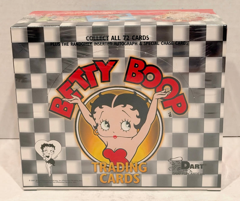 Betty Boop Cartoon Trading Card Box 24 Packs Dart Flipcards 2001 Factory Sealed