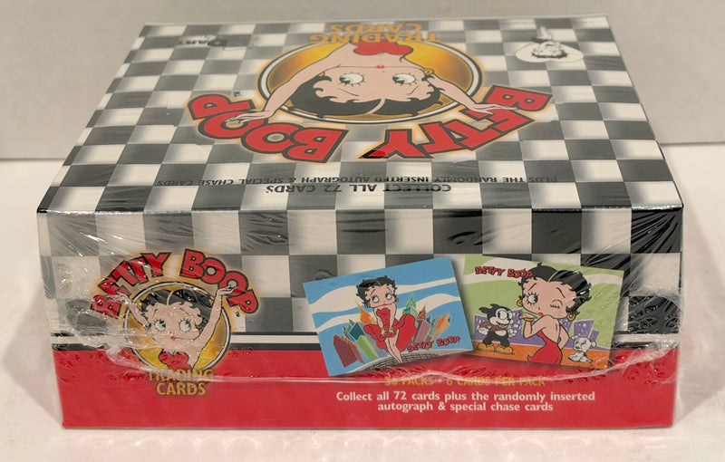 Betty Boop Cartoon Trading Card Box 24 Packs Dart Flipcards 2001 Factory Sealed
