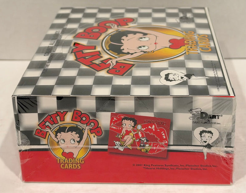 Betty Boop Cartoon Trading Card Box 24 Packs Dart Flipcards 2001 Factory Sealed