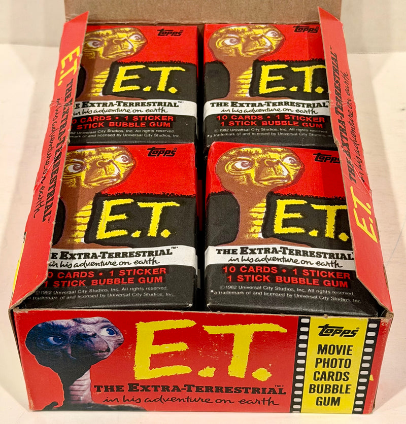 1982 Topps ET E.T. The Extra-Terrestrial Vintage FULL 36 Pack Trading Card Box - TvMovieCards.com