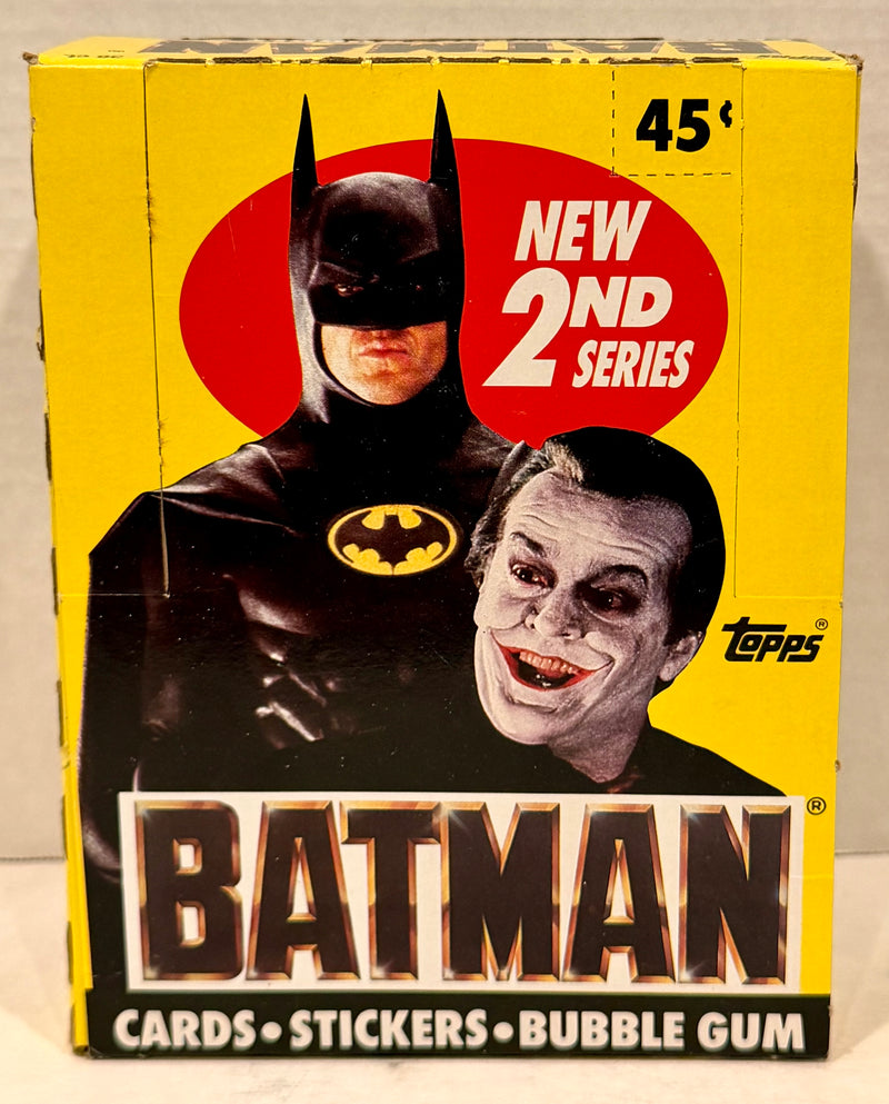 Batman Movie Series 2 Vintage Trading Wax Card Box 36 Packs Topps 1989 - TvMovieCards.com