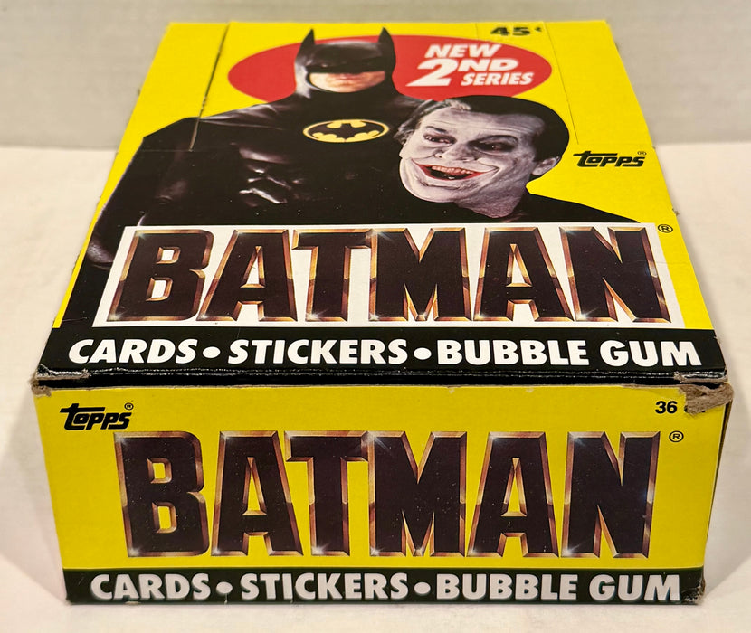 Batman Movie Series 2 Vintage Trading Wax Card Box 36 Packs Topps 1989