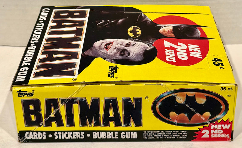 Batman Movie Series 2 Vintage Trading Wax Card Box 36 Packs Topps 1989 - TvMovieCards.com