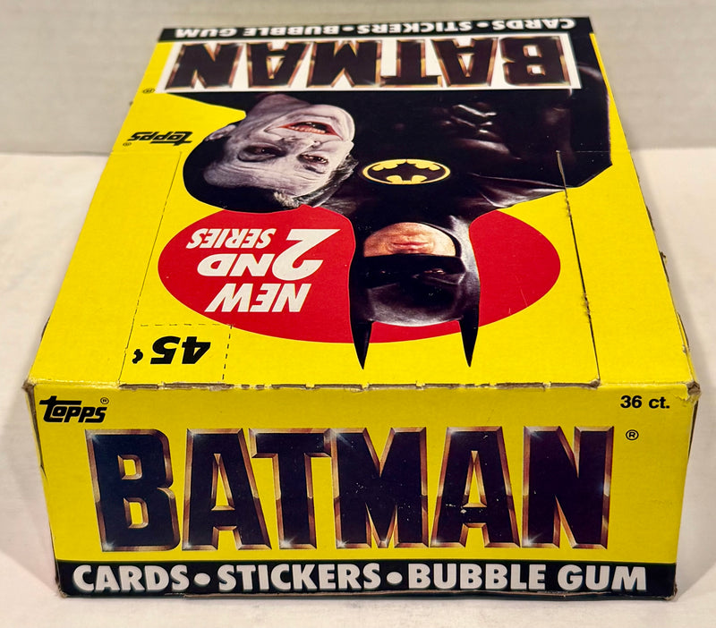 Batman Movie Series 2 Vintage Trading Wax Card Box 36 Packs Topps 1989 - TvMovieCards.com