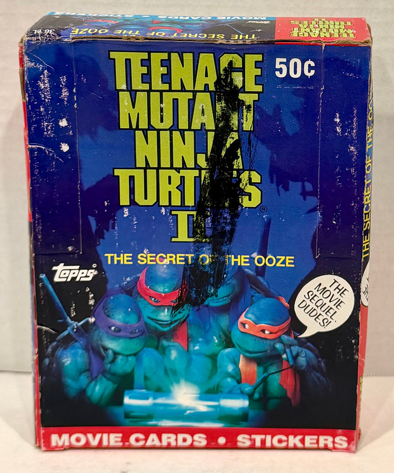 Teenage Mutant Ninja Turtles Movie II Series 2 Card Box Secret of the Ooze Topps - TvMovieCards.com