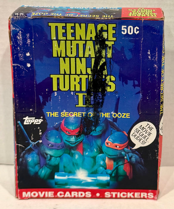 Teenage Mutant Ninja Turtles Movie II Series 2 Card Box Secret of the Ooze Topps
