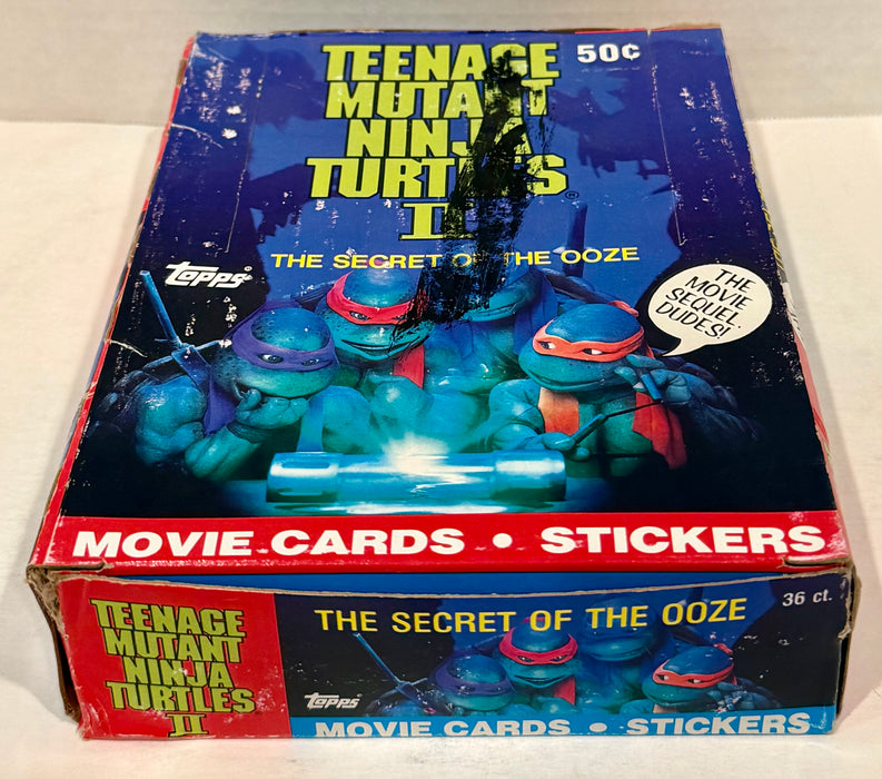 Teenage Mutant Ninja Turtles Movie II Series 2 Card Box Secret of the Ooze Topps