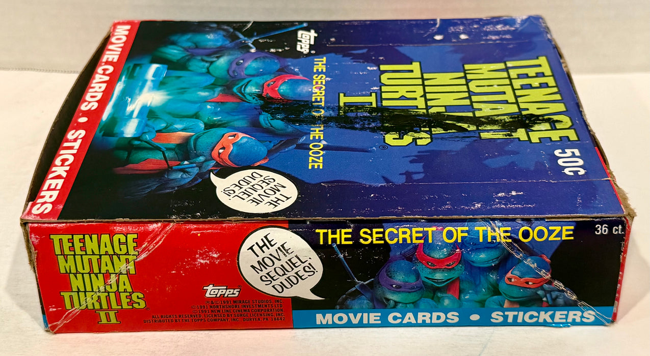 Teenage Mutant Ninja Turtles Movie II Series 2 Card Box Secret of the Ooze Topps