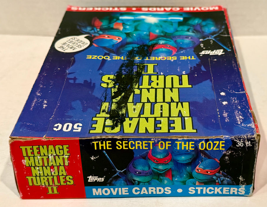 Teenage Mutant Ninja Turtles Movie II Series 2 Card Box Secret of the Ooze Topps