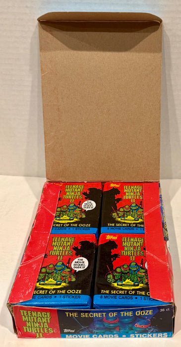 Teenage Mutant Ninja Turtles Movie II Series 2 Card Box Secret of the Ooze Topps