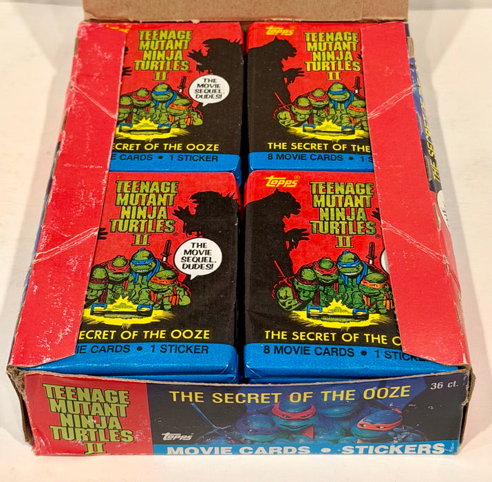 Teenage Mutant Ninja Turtles Movie II Series 2 Card Box Secret of the Ooze Topps