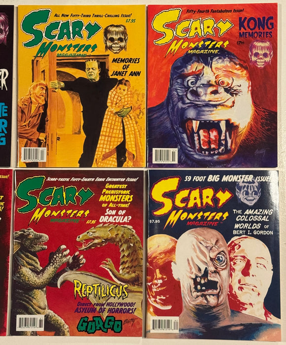 Scary Monster Horror Magazine Collection Lot of 10 Issues #50 - #59 - TvMovieCards.com